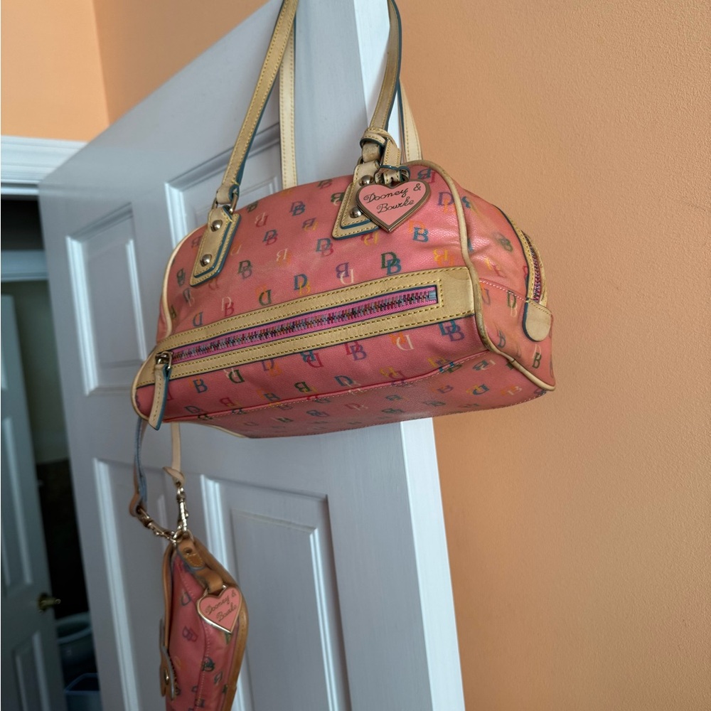 Dooney & Bourke Pink and Tan Women's Bag